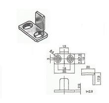 下ガイド(鋼製) 床付タイプ 下ガイド(鋼製) 床付タイプ